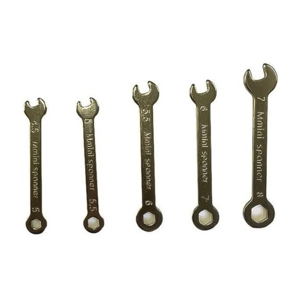 Kit Mini Chave De Boca E Estrela 5un 4,5-8mm Ferramenta