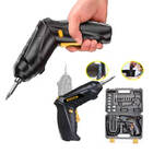 Kit Mini Parafusaderia Bits+soquetes+brocas Sem Fio Recarregá