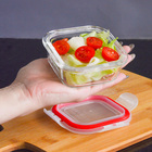 Kit Mini Potes Herméticos De Vidro Tampa Com Trava 6 Peças