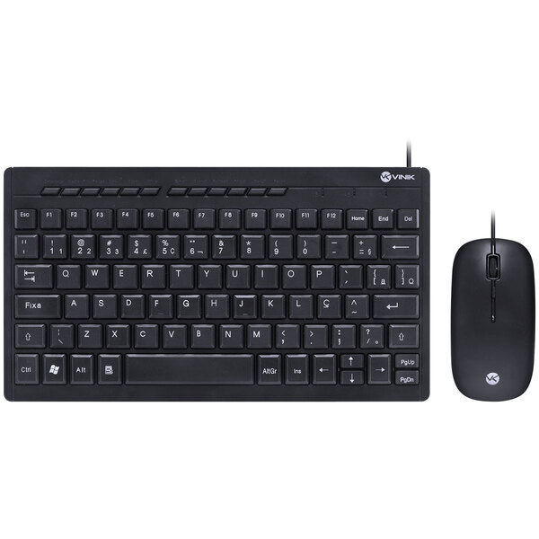 Kit Mini Teclado E Mouse Usb Corp Flat - Teclas Chocolate - M