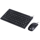 Kit Mini Teclado E Mouse Usb Corp Flat - Teclas Chocolate - M