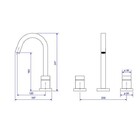 Kit Misturador E 02 Acabamentos Cubo Cromado Deca