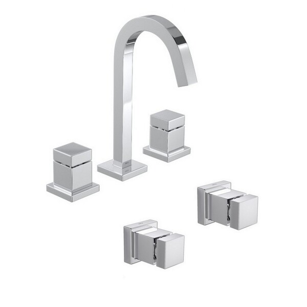 Kit Misturador E 02 Acabamentos Cubo Cromado Deca