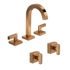 Kit Misturador E 02 Acabamentos Soul Red Gold Deca