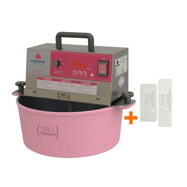 Kit - Misturador Mexedor 7 Litros Prmog-07 Rosa Bivolt + Kit