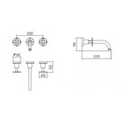 Kit Misturador Parede E 02 Acabamentos Disco Cromado Deca