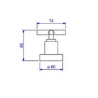Kit Misturador Parede E 02 Acabamentos Duna Black Matte Deca