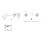 Kit Misturador Parede E 02 Acabamentos Duna Black Matte Deca