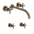 Kit Misturador Parede E 02 Acabamentos Duna Corten Deca