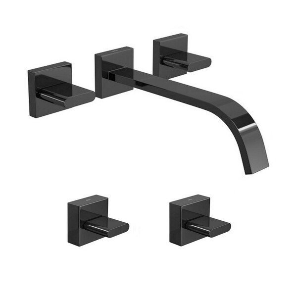 Kit Misturador Parede E 02 Acabamentos Polo Black Noir Deca