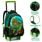 Kit Mochila Rodinha Com Estojo E Lancheira Unicórnio Escolar