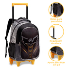 Kit Mochila Rodinha Com Estojo E Lancheira Unicórnio Escolar