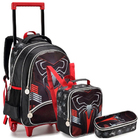 Kit Mochila Rodinha Com Estojo E Lancheira Unicórnio Escolar