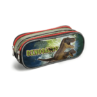 Kit Mochila Rodinhas Escolar Infantil Masculino Dinossauro