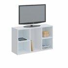 Kit Modulado Home Office 4 Peças 3 Estantes Nichos Com Escriv