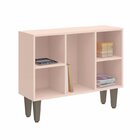 Kit Modulado Home Office 4 Peças 3 Estantes Nichos Com Escriv