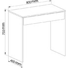 Kit Modulado Home Office 4 Peças 3 Estantes Nichos Com Escriv