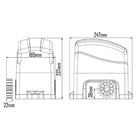 Kit Motor Portão Eletrônico Deslizante Wifi Bluetooth 300kg 2