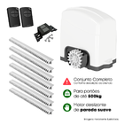 Kit Motor Portão Izzy 500 Inteligente 220v Cremalheira 3,5m