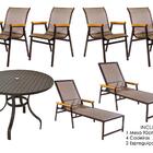 Kit Móveis Alumínio Para Área Externa Jardim Mesa Alumínio