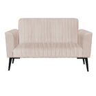 Kit Namoradeira 01 Poltrona Viena Gomada Suede Com Pés Villac