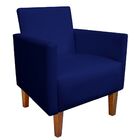 Kit Namoradeira 02 Lugares E 01 Poltrona Jade Corino Azul Mar