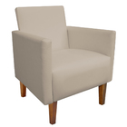 Kit Namoradeira 02 Lugares E 02 Poltronas Jade Corino Bege Pe