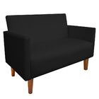 Kit Namoradeira 02 Lugares E 02 Poltronas Jade Corino Preto P