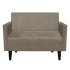 Kit Namoradeira 02 Lugares E 02 Poltronas Jade Suede Marrom R