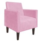 Kit Namoradeira 02 Lugares E 02 Poltronas Jade Suede Rosa Beb