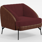 Kit Namoradeira 2 Lugares 2 Poltronas Coral D02 Veludo Marsal