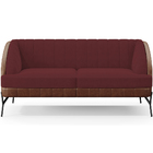 Kit Namoradeira 2 Lugares 2 Poltronas Coral D02 Veludo Marsal