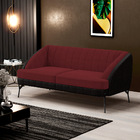 Kit Namoradeira 2 Lugares 2 Poltronas Coral D02 Veludo Marsal