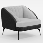 Kit Namoradeira 2 Lugares Com 2 Poltronas Coral D02 Linho Cin