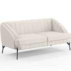 Kit Namoradeira 2 Lugares Com 2 Poltronas Coral D02 Linho Cru