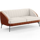 Kit Namoradeira 2 Lugares Com 2 Poltronas Coral D02 Linho Cru