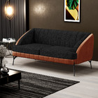 Kit Namoradeira 2 Lugares E 2 Poltronas Coral D02 Linho Chumb