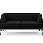 Kit Namoradeira 2 Lugares E 2 Poltronas Coral D02 Veludo Pret