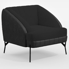 Kit Namoradeira 2 Lugares E 2 Poltronas Coral D02 Veludo Pret