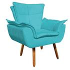 Kit Namoradeira 2 Lugares E 2 Poltronas Decorativas Pés Palit