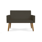 Kit Namoradeira + 02 Poltronas Decorativas Courino Promoção C