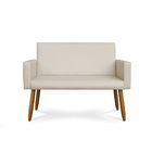 Kit Namoradeira + 02 Poltronas Decorativas Courino Promoção C