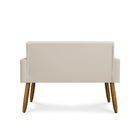 Kit Namoradeira + 02 Poltronas Decorativas Courino Promoção C