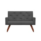 Kit Namoradeira + 1 Poltronas Decorativas Nina Capitonê Suede