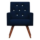 Kit Namoradeira + 1 Poltronas Decorativas Nina Capitonê Suede