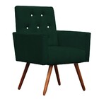 Kit Namoradeira + 2 Poltronas Decorativa Nina Capitonê Suede