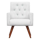 Kit Namoradeira + 2 Poltronas Decorativa Nina Capitonê Suede