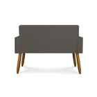 Kit Namoradeira + 2 Poltronas Decorativas Courino Balaqui Cou