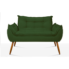 Kit Namoradeira + 2 Poltronas Decorativas Luxo Sala De Estar