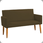 Kit Namoradeira + 2 Poltronas Decorativas Para Sala Nina + 2